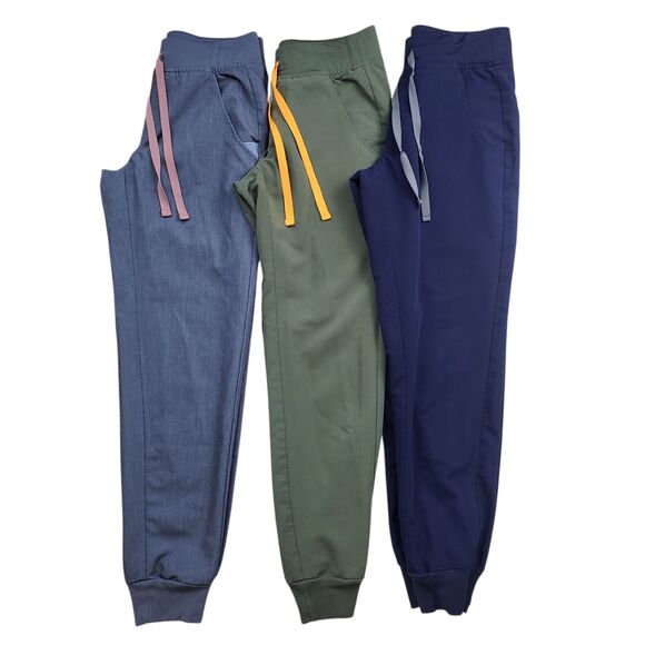 Figs Zamora Jogger Scrub Pants Womens XXS Petite Lot Of 3 Cargo - Picture 1 of 11